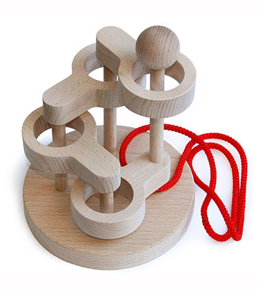 立体知恵の輪（4段）