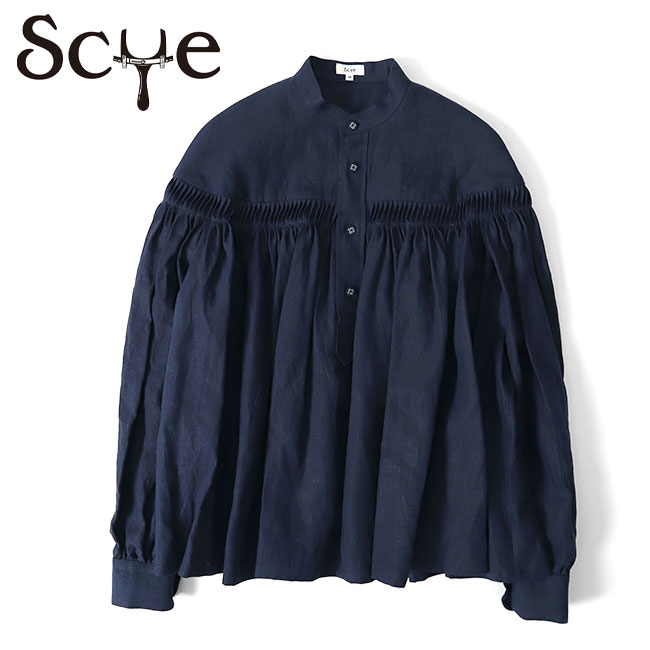 楽天市場】Scye サイ リネン ピンタックブラウス 1222-31016 ギャザー