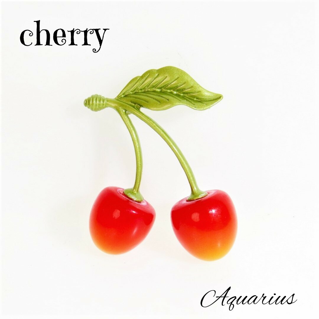 楽天市場】まるで本物 チェリー ( さくらんぼ ) ブローチ☆ギフト