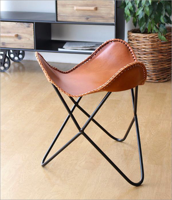 楽天市場】スツール レザー 本革 アイアン アンティーク レトロ 革製