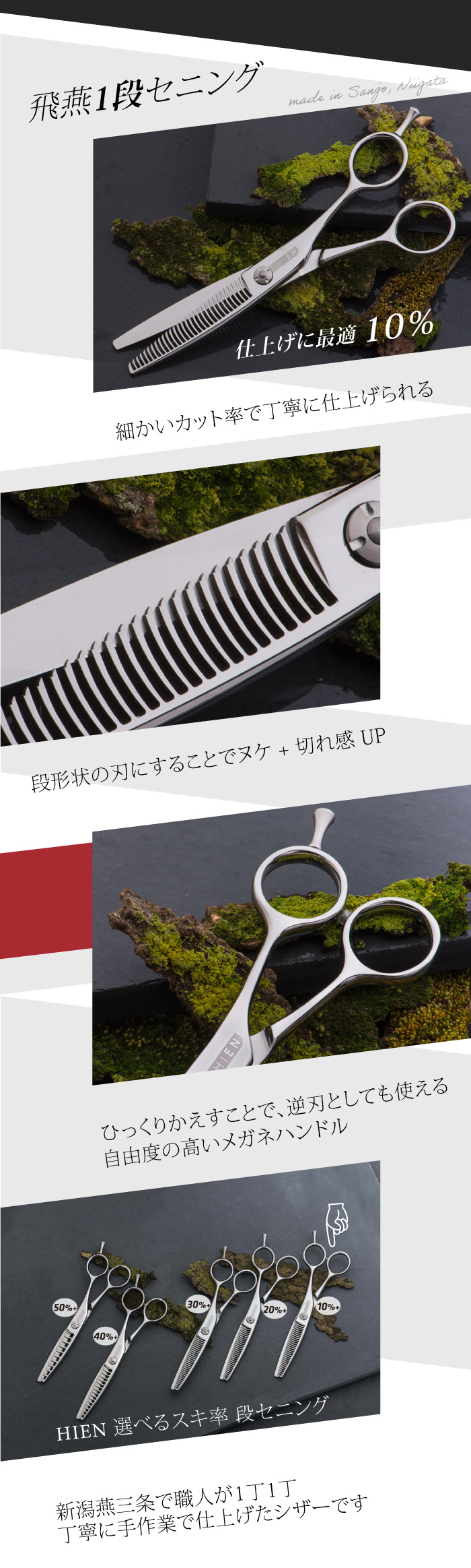 楽天市場】【飛燕シザー】【コバルト・メガネ】すき率10%前後 飛燕 1