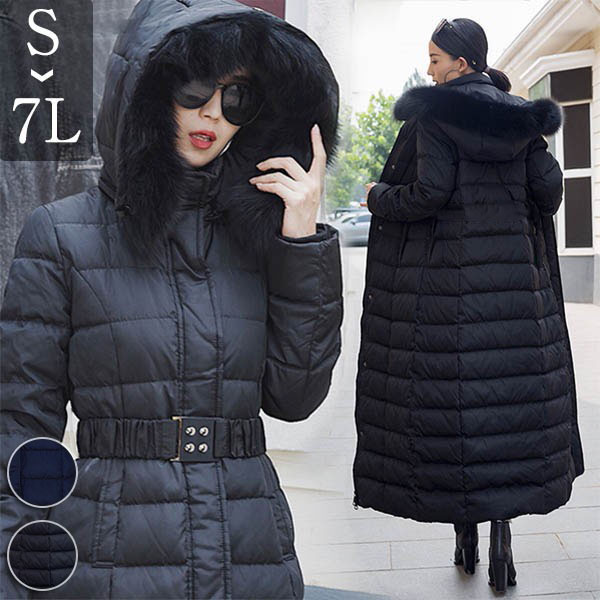 楽天市場】ダウンコート レディース ロング 大きいサイズ ベンチコート