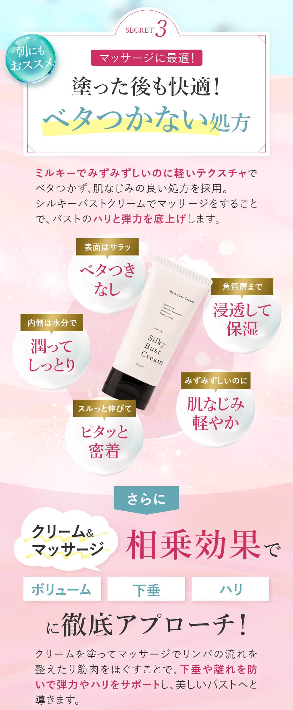 楽天市場】【公式】【SupLif シルキーバストクリーム 特許成分配合