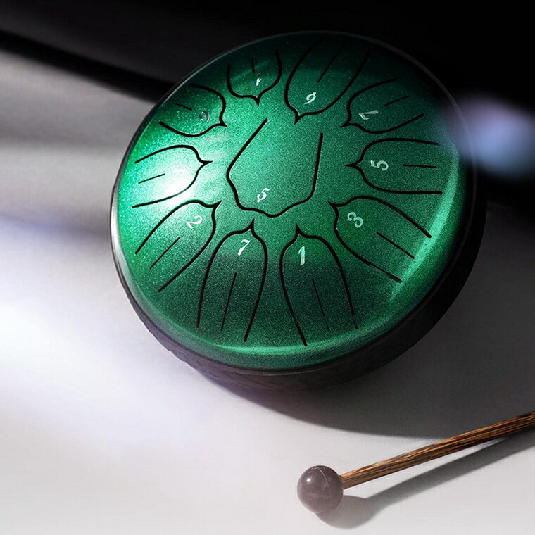 楽天市場】スリットドラム スチールタングドラム 6インチ 11音 金属