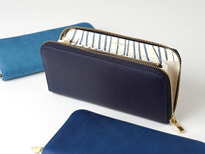 楽天市場】【 HIRAMEKI. 公式 】 本藍染 長財布 ラウンドファスナー 本