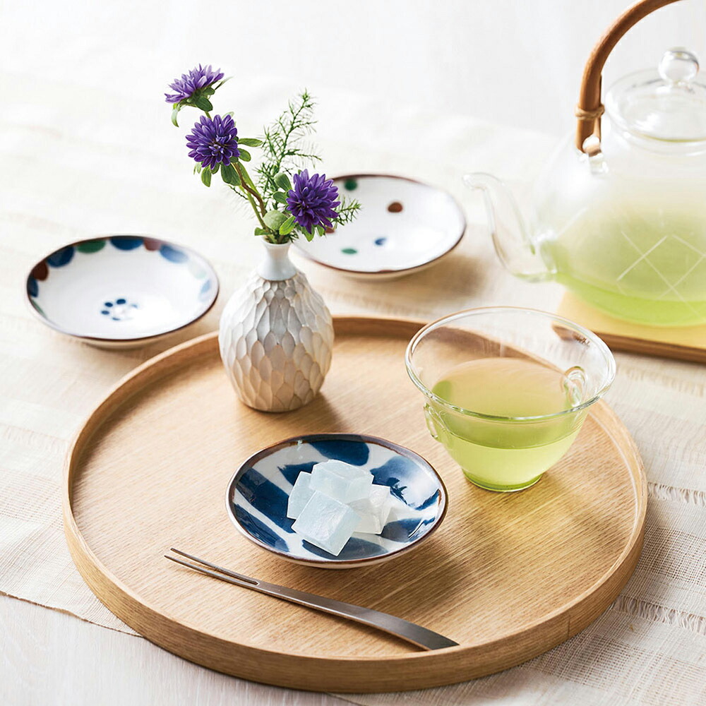 楽天市場】美ら 六趣揃え ガラス小鉢＆磁器 ミニ小皿セット 6枚入り 木