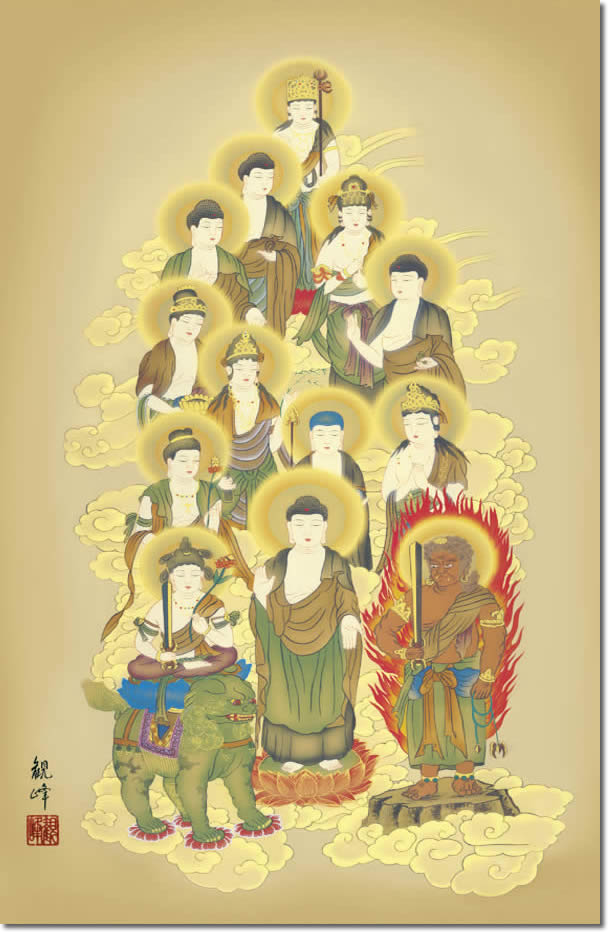 真作/山内多門/江村群鳥/桐共箱付/布袋屋掛軸HC-439 真作/山内多門