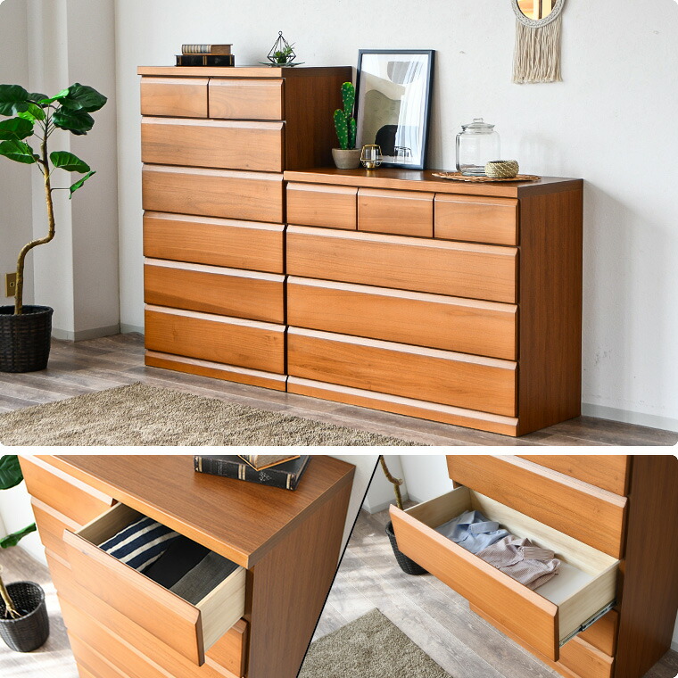 特価価格 チェスト ハイチェスト チェスト 桐 完成品 6段 90 木製 日本