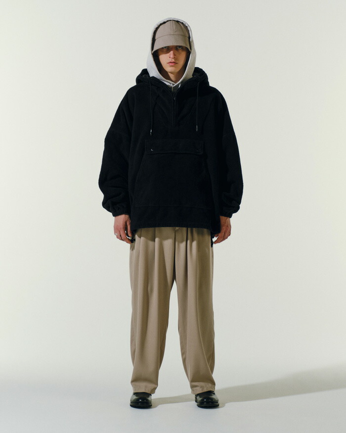 COOTIE(クーティー) Garment Dyed Cotton Boa Anorak Hoodie