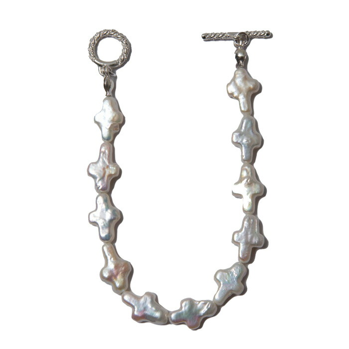 COOTIE(クーティー) Distortion Cross Pearl Bracelet