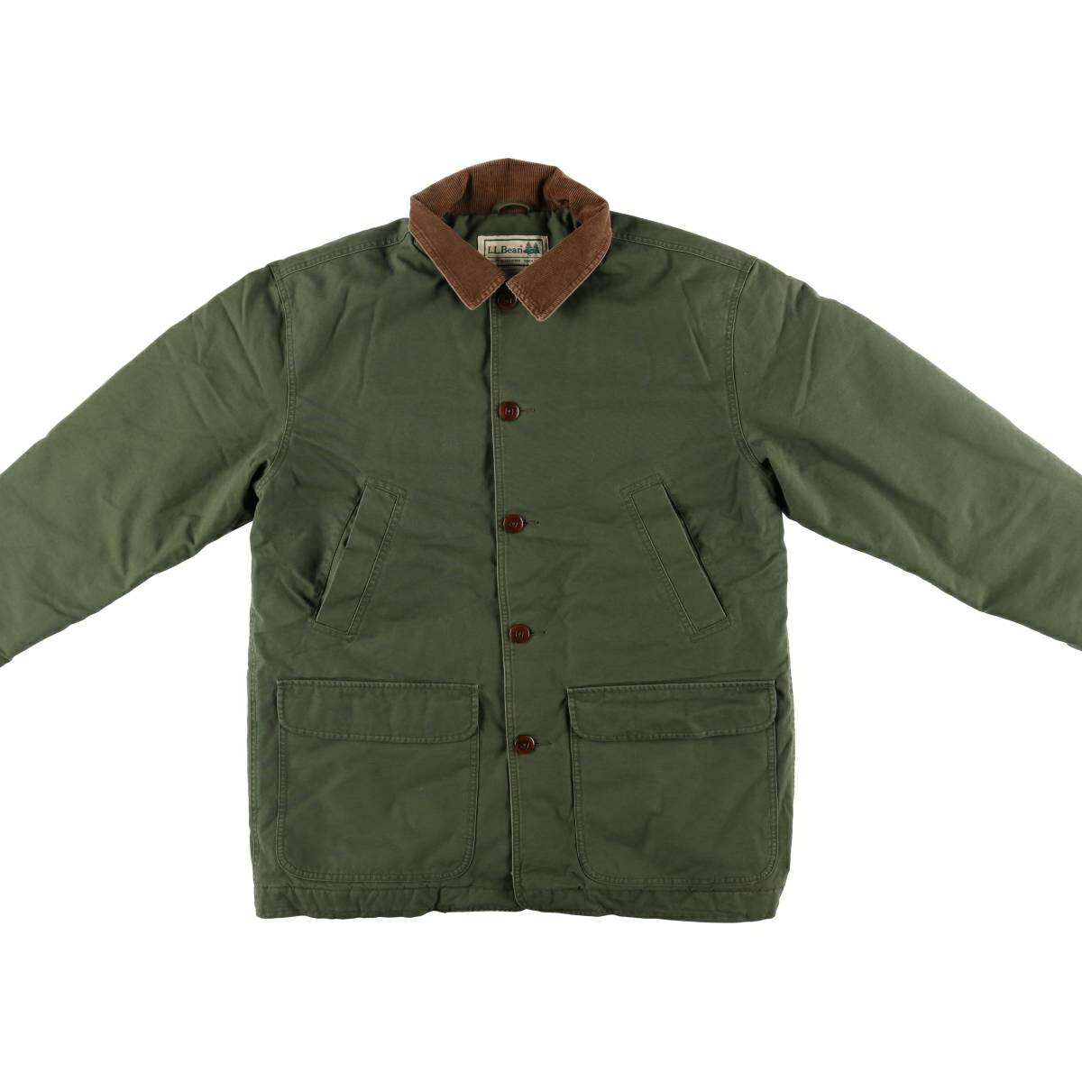 古着 エルエルビーン L.L.Bean 中綿入り ダック ハンティング