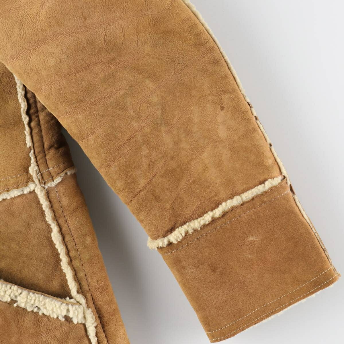 古着 O'NED ムートンジャケット フランス製 レディースXL相当