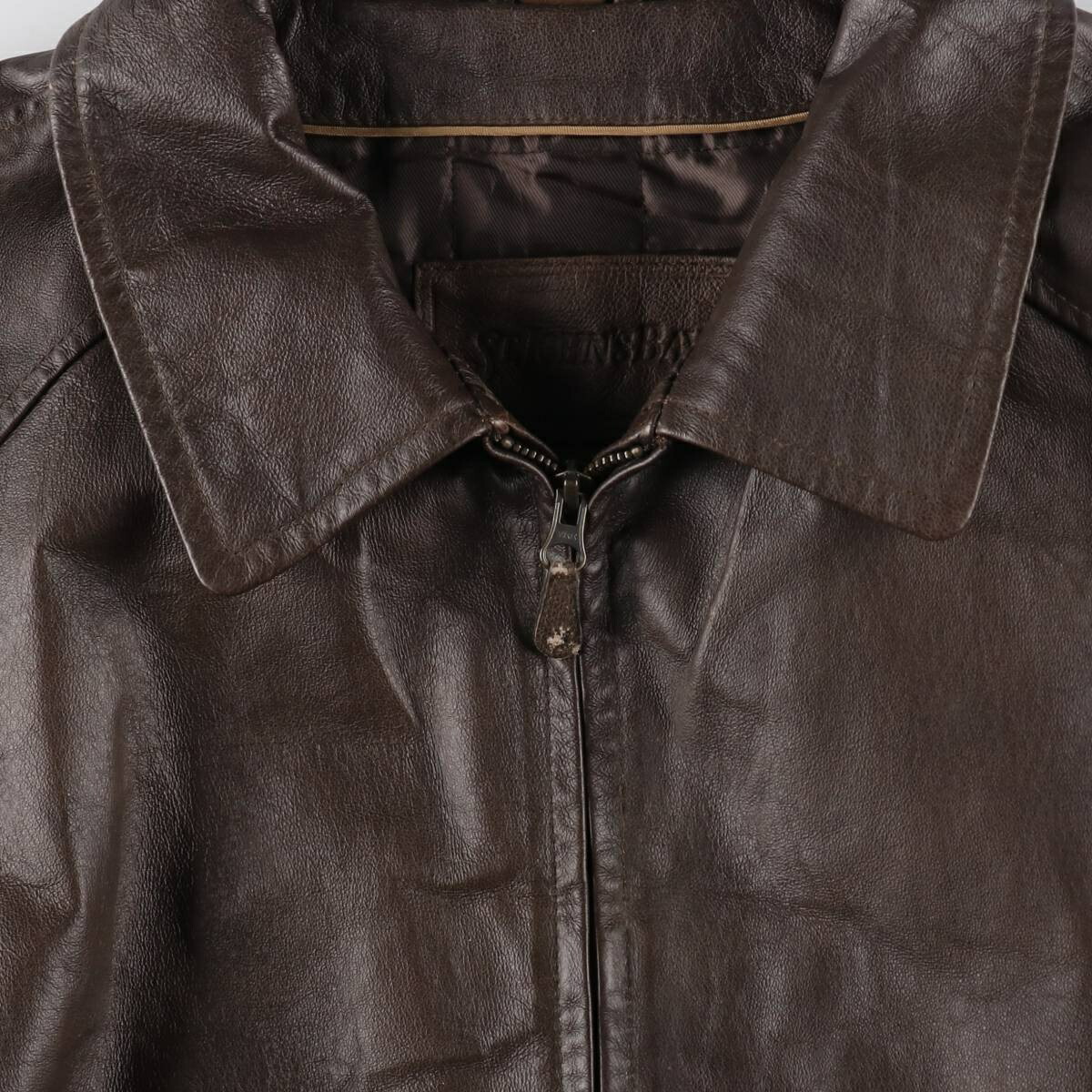 古着 セントジョンズベイ ST JOHNS BAY レザーブルゾンタイプ メンズL