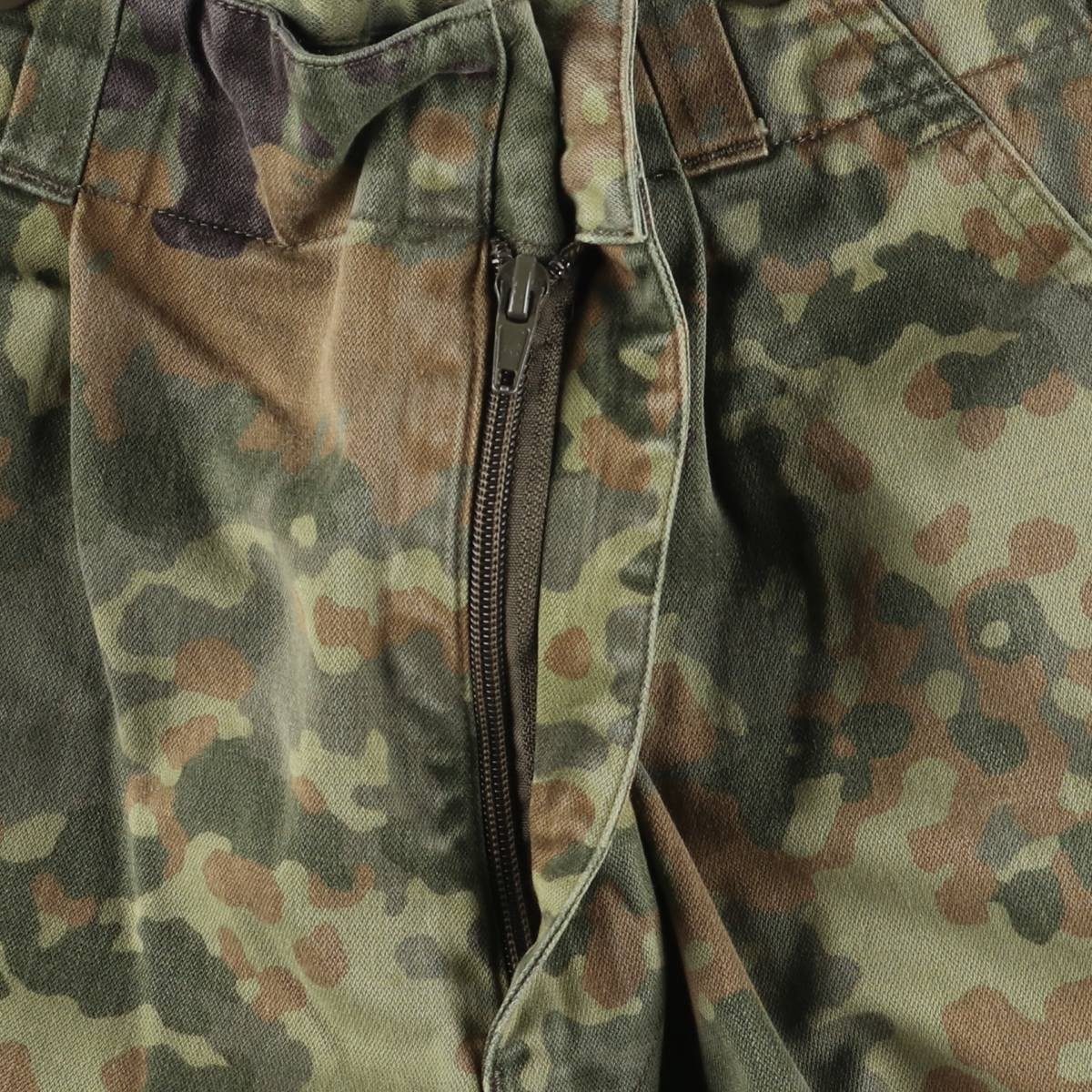 古着 ドイツ軍 迷彩柄 フレクターカモ ミリタリー カーゴパンツ 7075