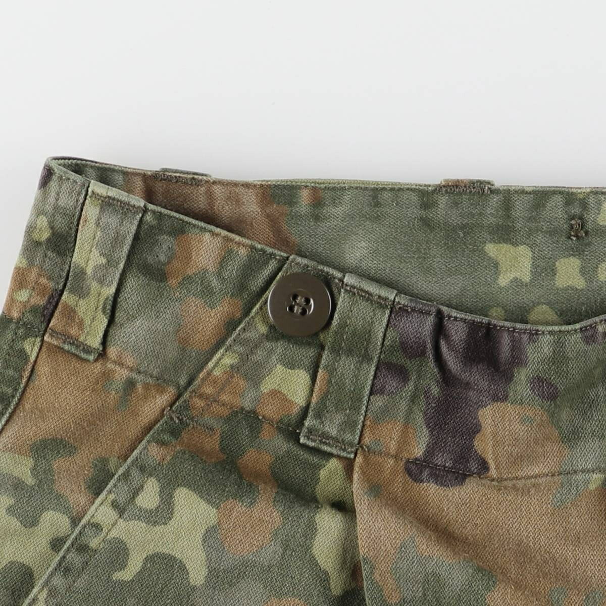 古着 ドイツ軍 迷彩柄 フレクターカモ ミリタリー カーゴパンツ 7075