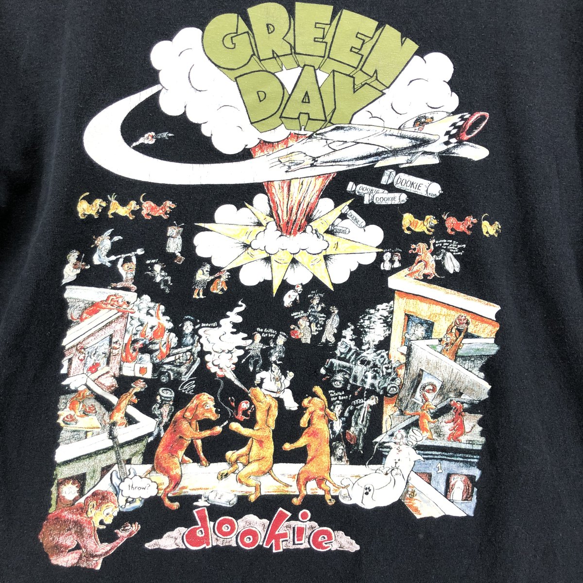 古着 GREEN DAY グリーンデイ バンドTシャツ バンT メンズM相当
