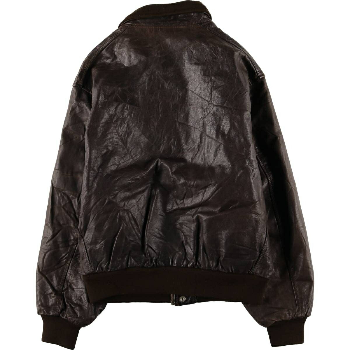 古着 REDSKINS レザーフライトジャケット フランス製 メンズL相当