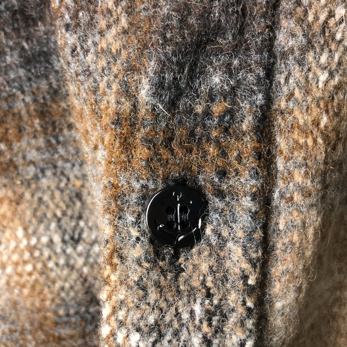 古着 70年代 メルトン MELTON オンブレチェック ウールシャツ