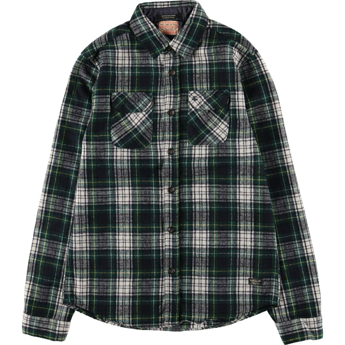 古着 スコッチアンドソーダ SCOTCH AND SODA チェック柄 長袖 ウール