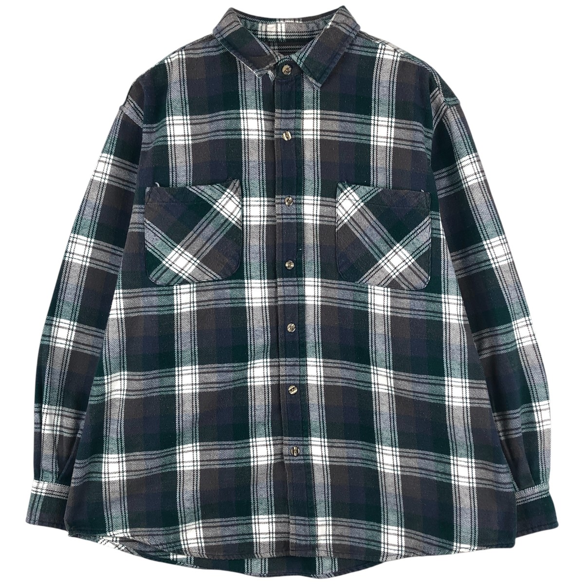 古着 00年代 ビッグマック BIG MAC オンブレチェック 長袖 フランネル