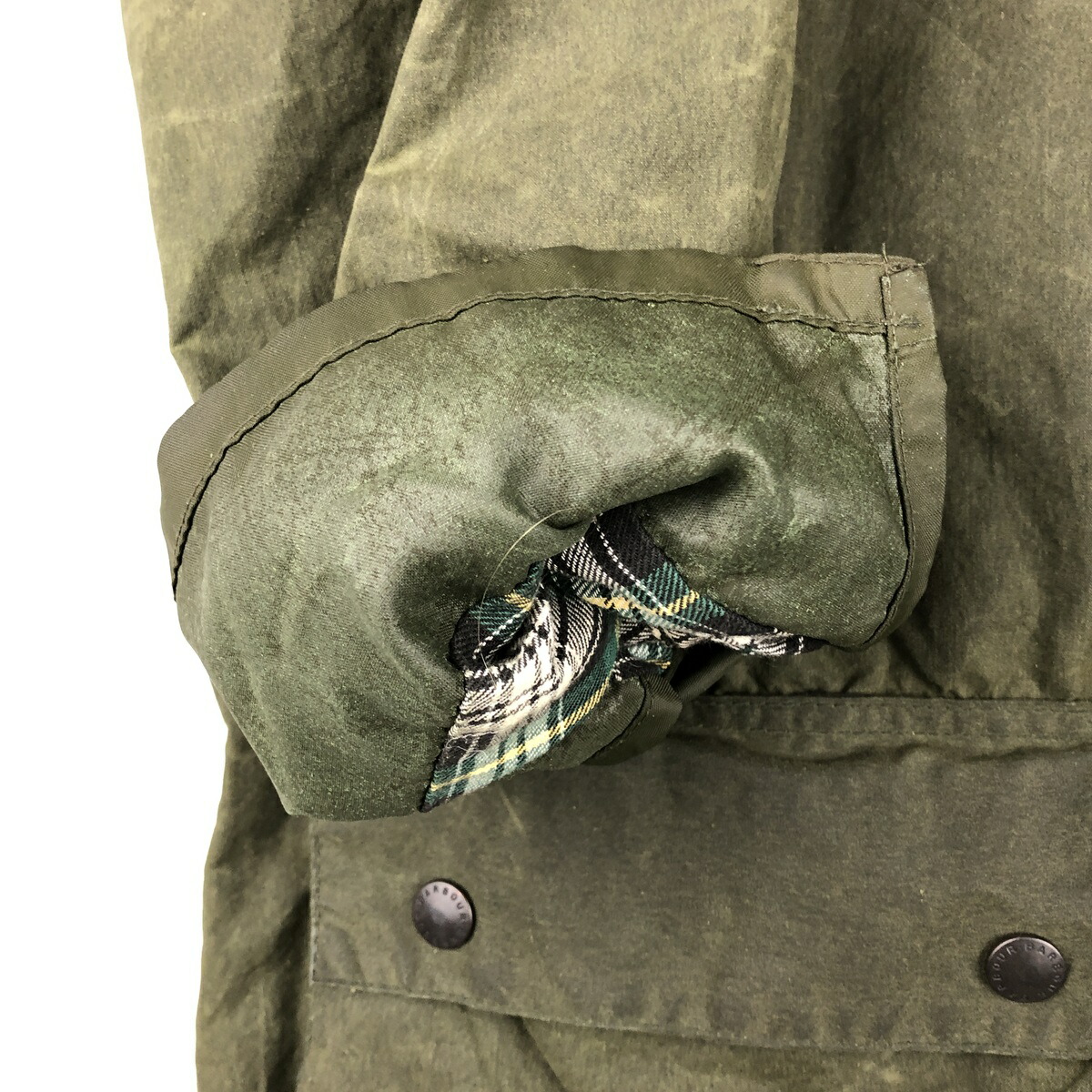 古着 80～90年代 バブアー Barbour BORDER ボーダー 旧3ワラント