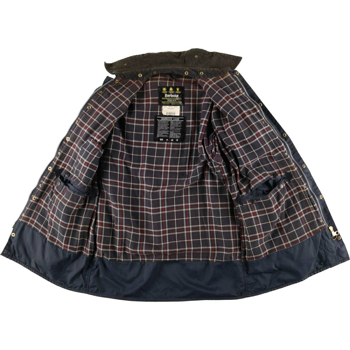 古着 90年代 バブアー Barbour BORDER ボーダー 旧3ワラント ワックス