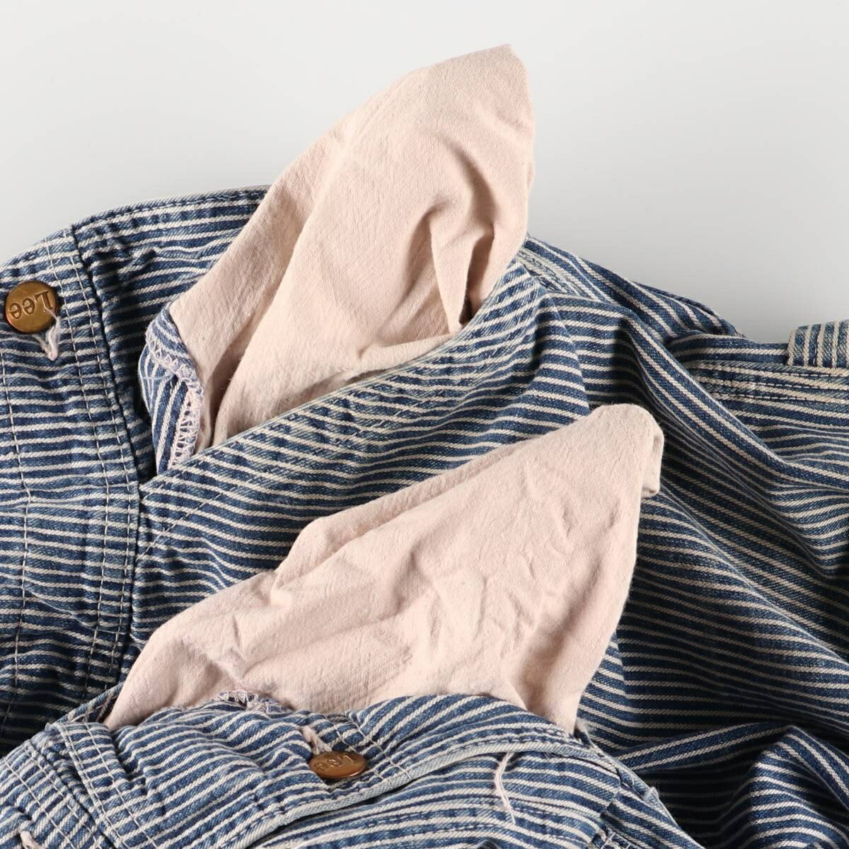 古着 60～70年代 リー Lee ヒッコリーストライプ オーバーオール USA製