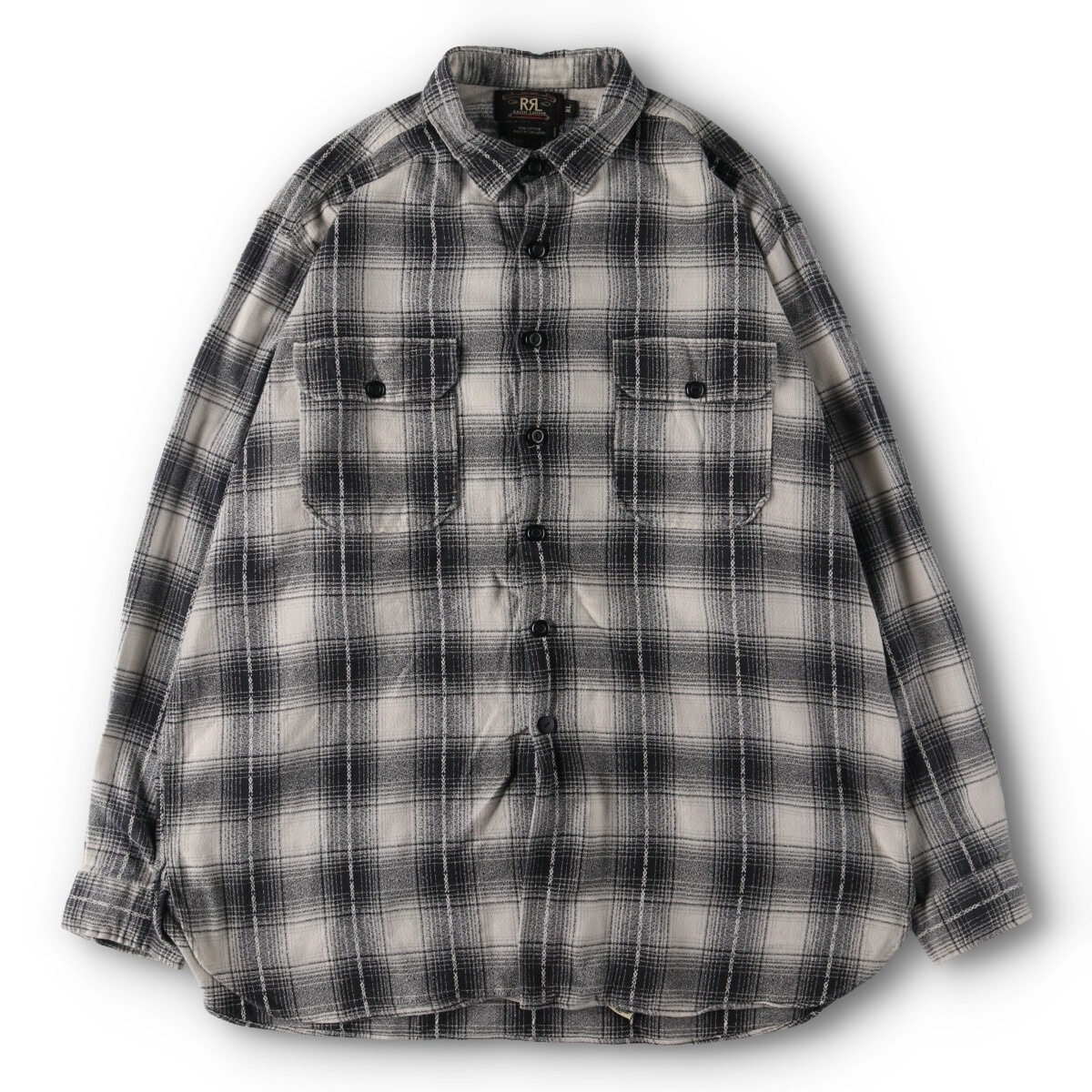 RRL オンブレチェックシャツ XXL ラルフローレン-イブサンローラン バッグ