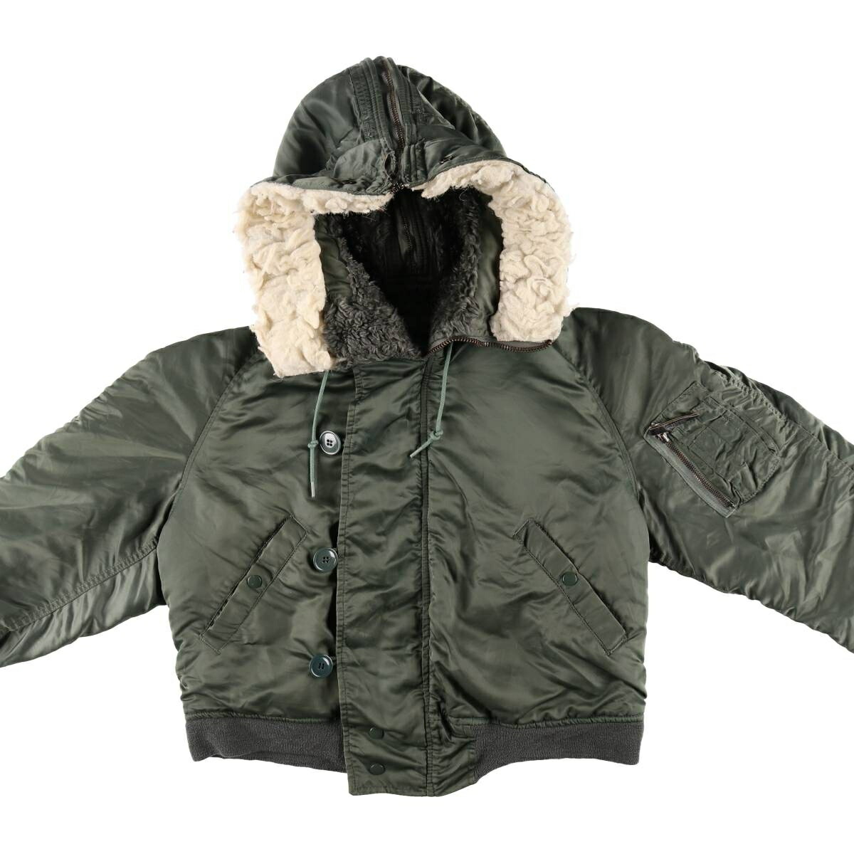 古着 80年代 米軍実品 N-2B ミリタリー フライトジャケット USA製