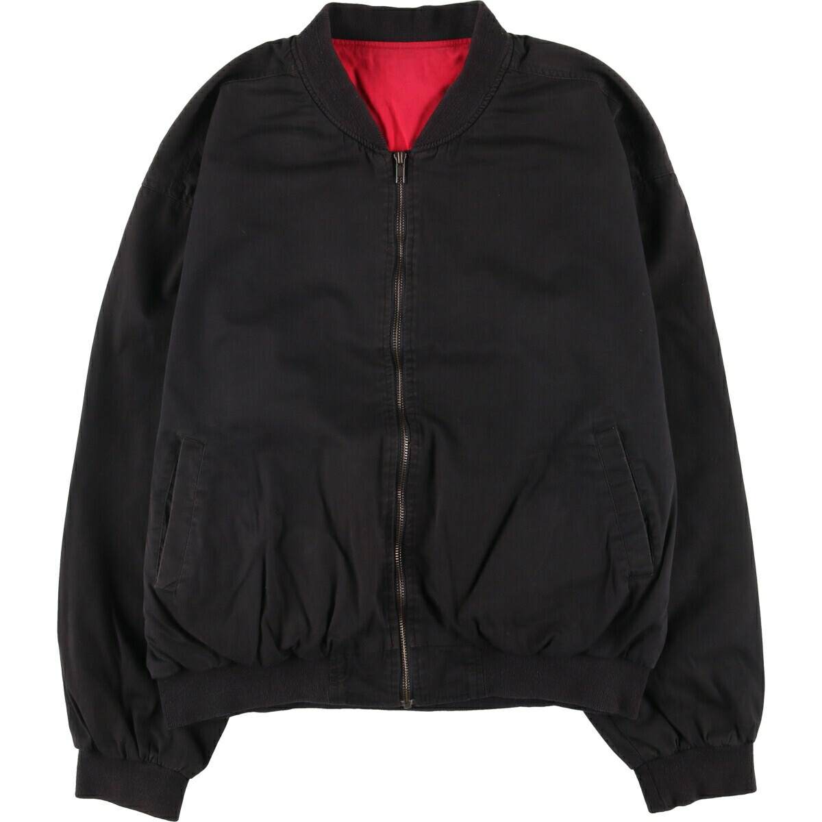 古着 Marlboro マールボロ リバーシブル バックロゴ コットンブルゾン