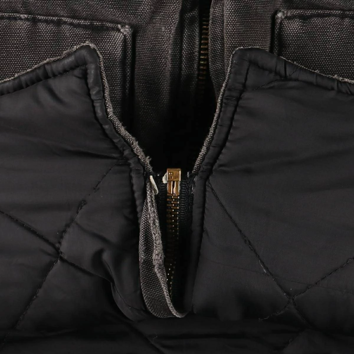 古着 カーハート Carhartt クラシックベスト 中綿入り 腰ゴム ダック