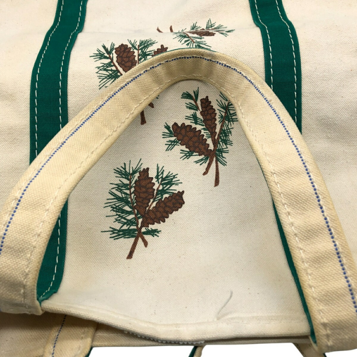 古着 80年代 エルエルビーン L.L.Bean ギザタグ 松ぼっくり トート