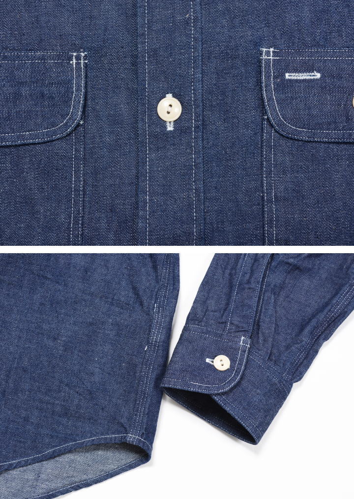 楽天市場】シュガーケーン SUGAR CANE シャツ メンズ ブルーデニム