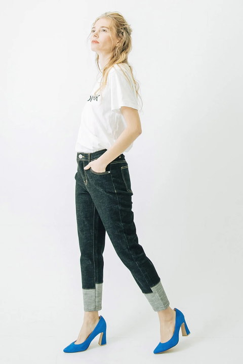 楽天市場】INDIMARK インディマーク レディース ジーンズ 裾切替