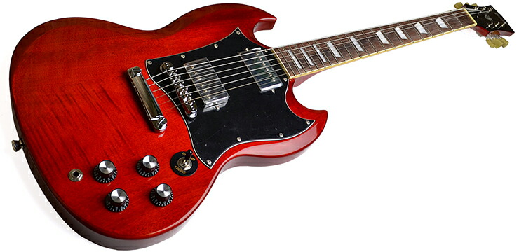 【TRUMP】SG Type エレキギター Blitz by AriaProII BSG-STD WR エレキギター初心者14点セット【VOX