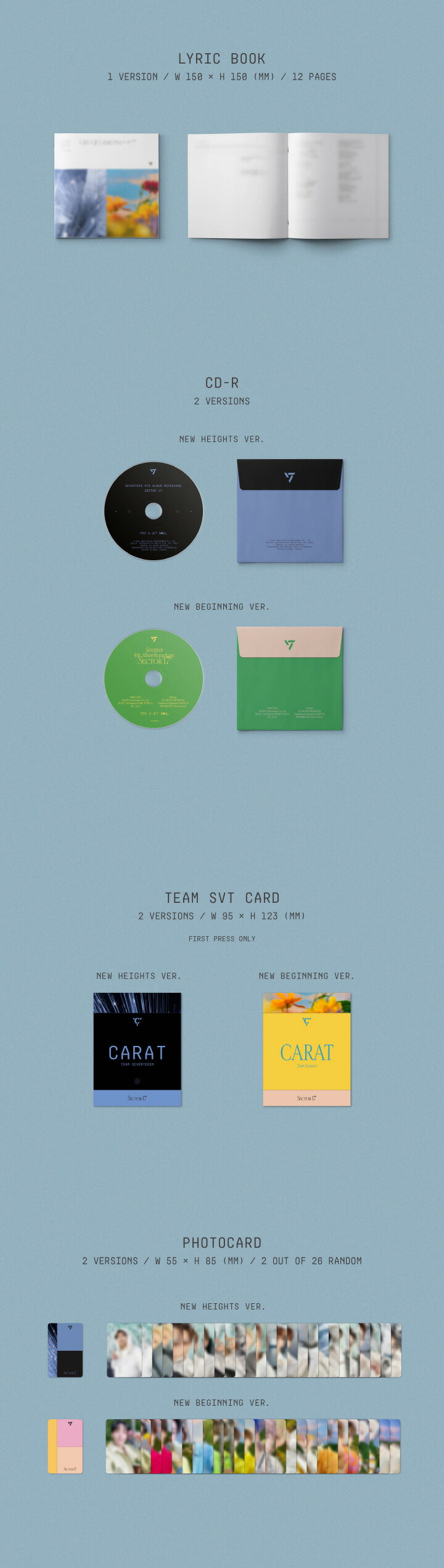 楽天市場】【おまけ15種付き】SEVENTEEN 4th Album Repackage