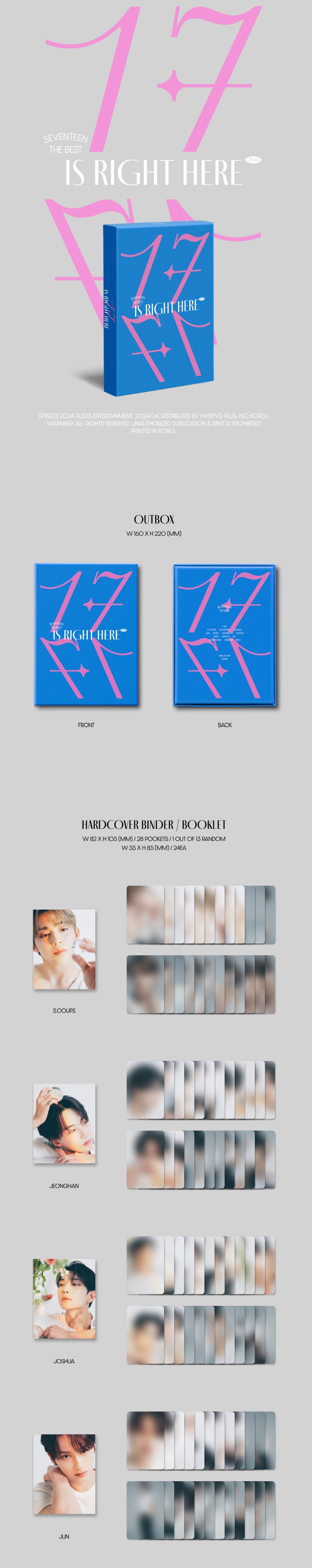 楽天市場】【おまけ付き】SEVENTEEN BEST ALBUM '17 IS RIGHT HERE