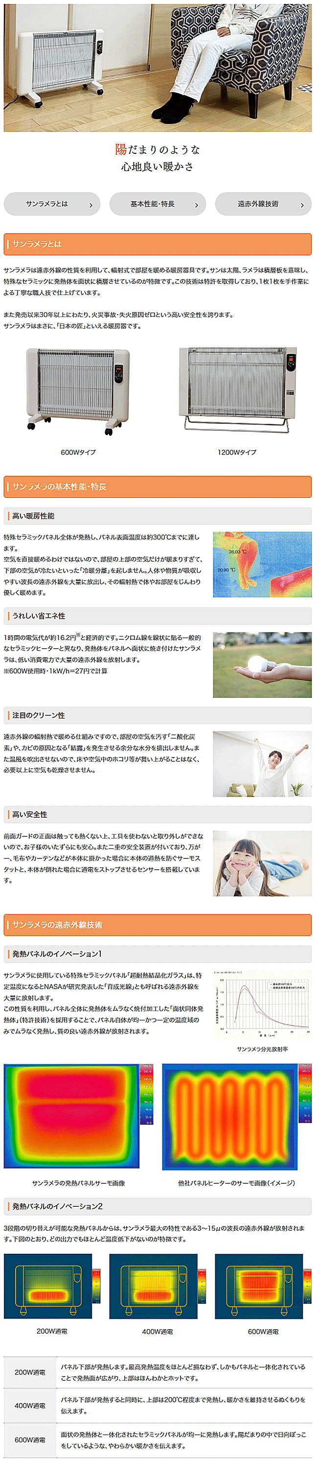 楽天市場】☆最新型 5年保証 サンラメラ【正規販売店】遠赤外線輻射式