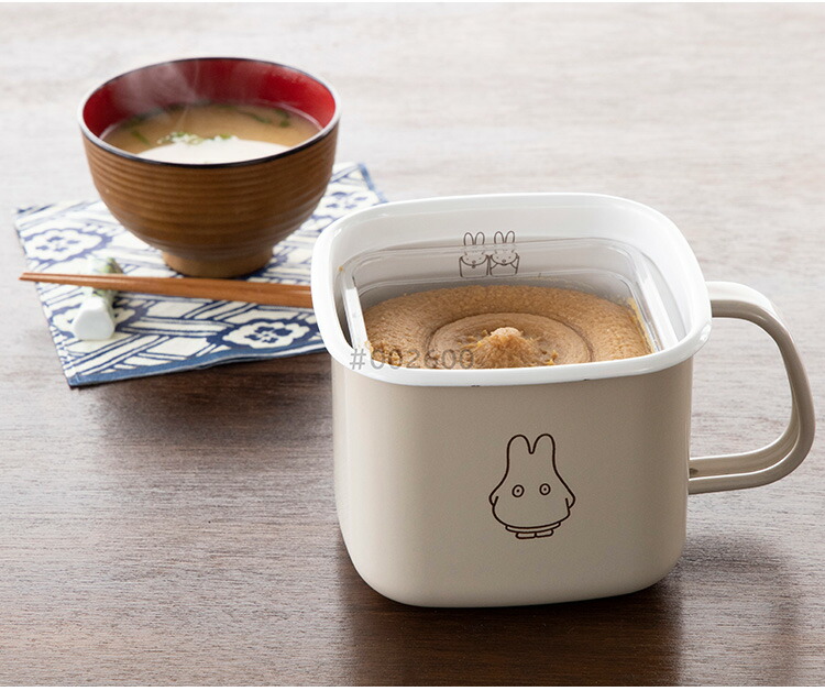 楽天市場】【 富士ホーロー 公認商品 】ミッフィー 味噌ポット 1.5L