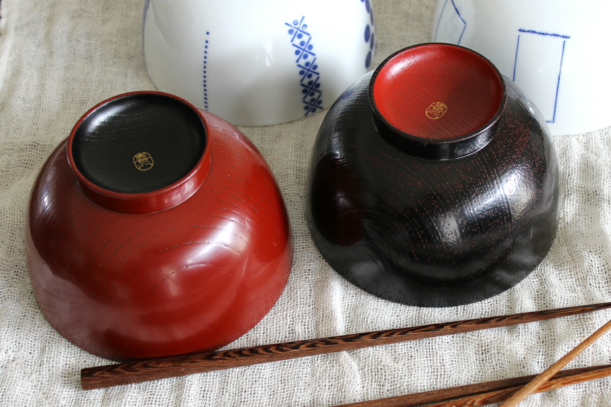 楽天市場】喜八工房 欅 ロングライフ大椀 木製 丼椀 お椀 山中漆器