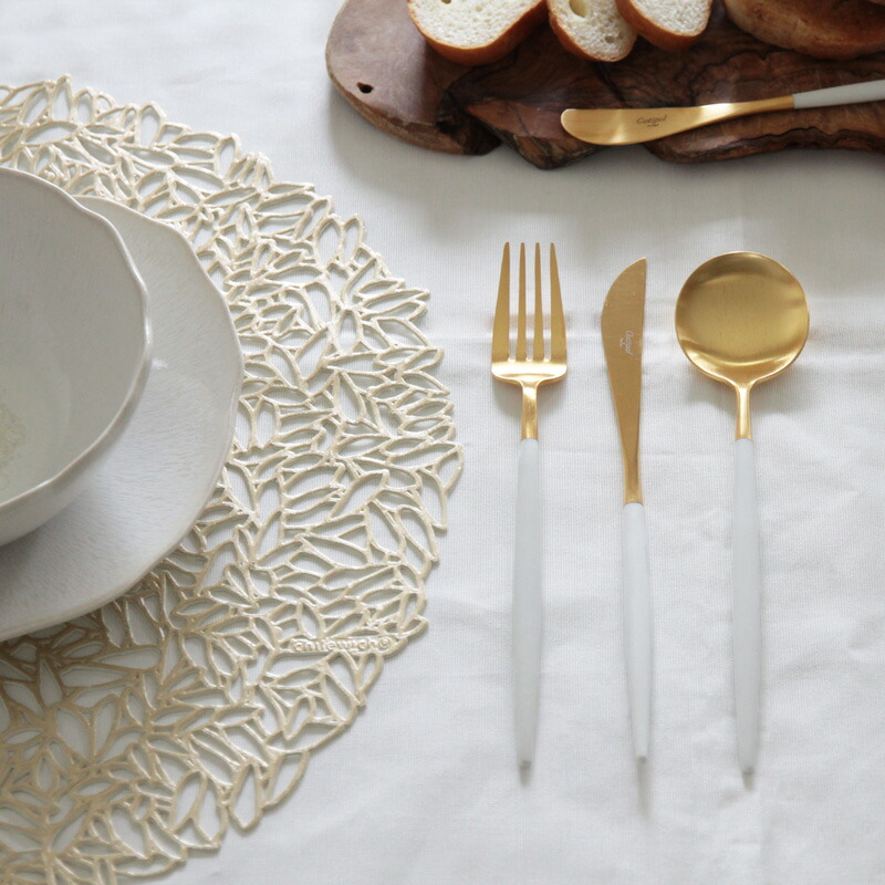 楽天市場】クチポール GOA ホワイトゴールド デザートフォーク 正規品