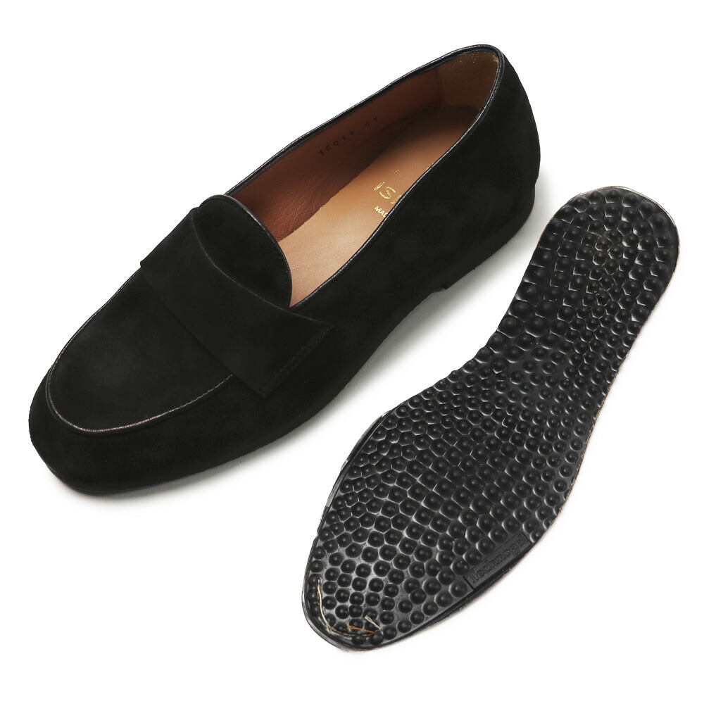 エコレザー イージーローファー ブラック 39(24.5) エコレザー