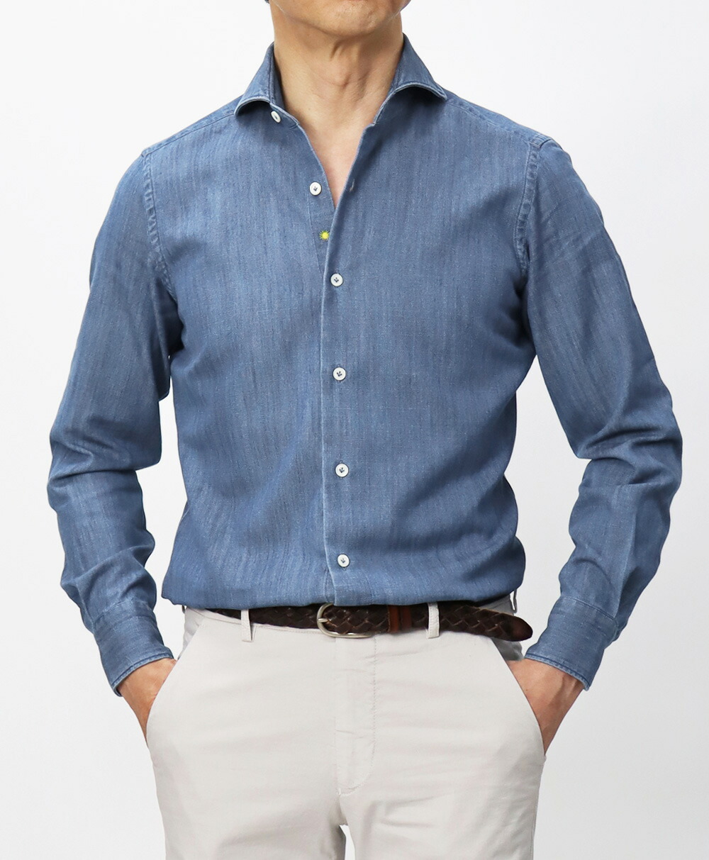 ジャンネット / GIANNETTO / カッタウェイ シャツ / コットン デニム
