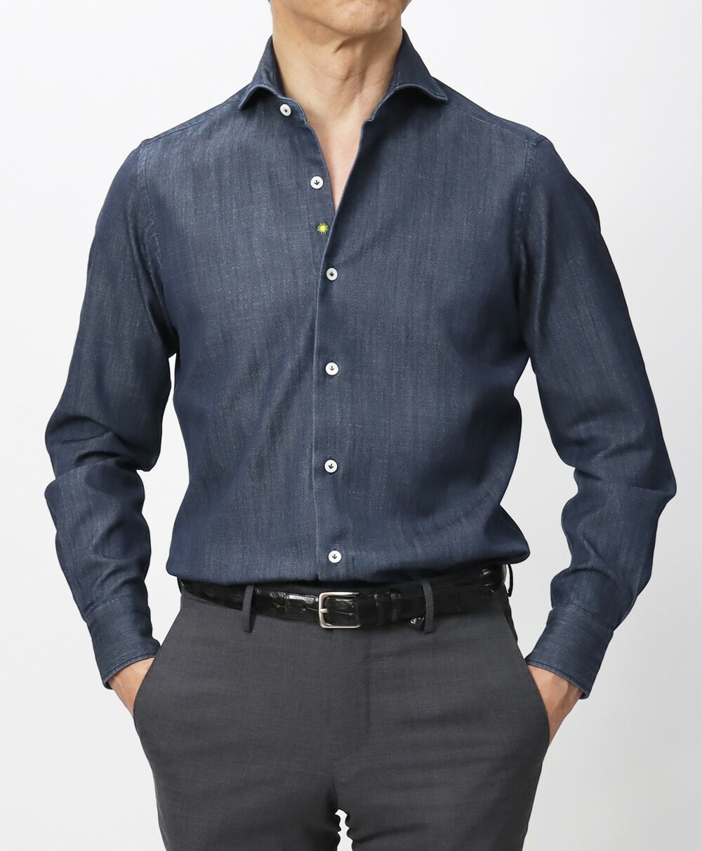 ジャンネット / GIANNETTO / カッタウェイ シャツ / コットン デニム