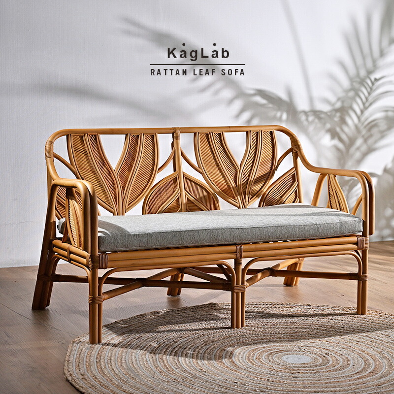 楽天市場】【新商品ポイント10倍】ラタンチェア 2人掛け ラタンソファ