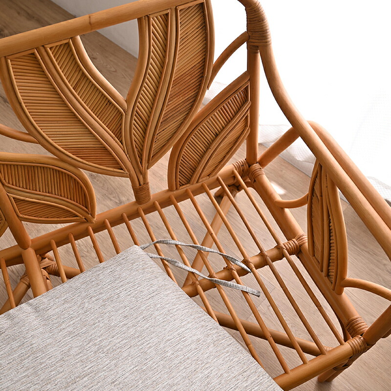 楽天市場】【新商品ポイント10倍】ラタンチェア 2人掛け ラタンソファ