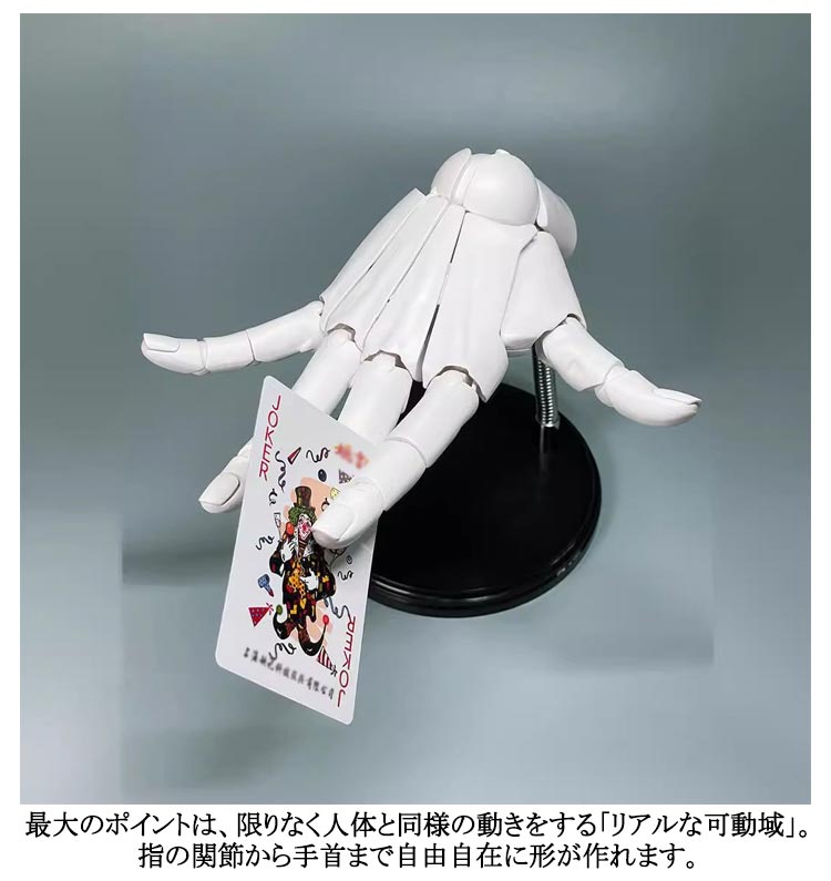 楽天市場】1/1 ハンドモデル 左手 右手 R L 可動式 バイオニック指関節