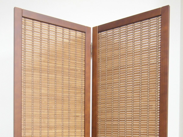 楽天市場】衝立 和風 竹すだれ衝立 2連 1240 高さ170cm （ 送料無料