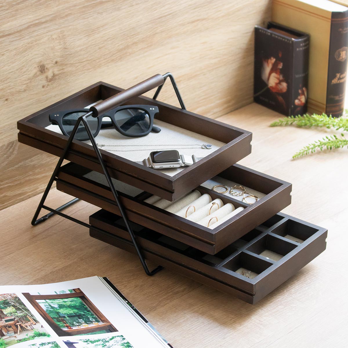 楽天市場】ジュエリーボックス 3段 テラス ジュエリートレー umbra