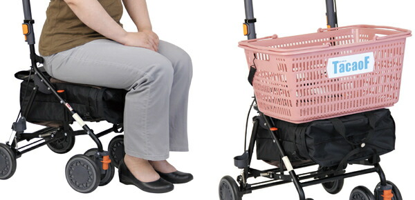 楽天市場】シルバーカー デイリートロリー ミドルタイプ コンパクト 幸